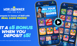 WorldWinner sign-up screen